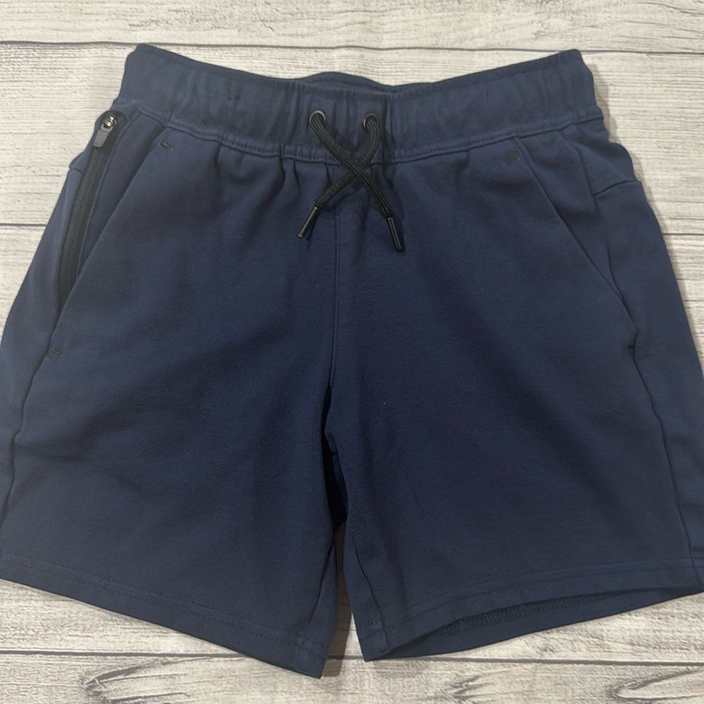Members Mark Navy Blue Relaxed Fit Elastic Waist Luxe Shorts